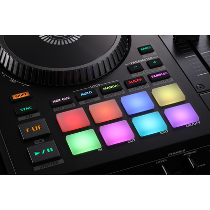 Roland DJ Controller Interfaces Roland DJ-707M Serato DJ Pro Controller