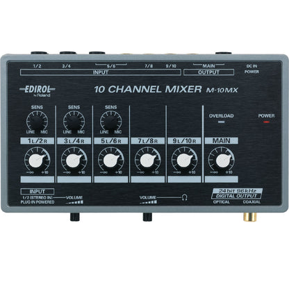 Roland Dj Mixers Roland Edirol M10MX 10 Channel Analog Mixer
