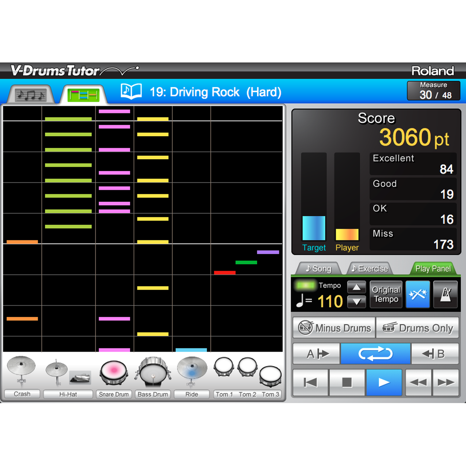 Roland Drum Percussion Instruction Roland DT-1 V-Drums Tutor