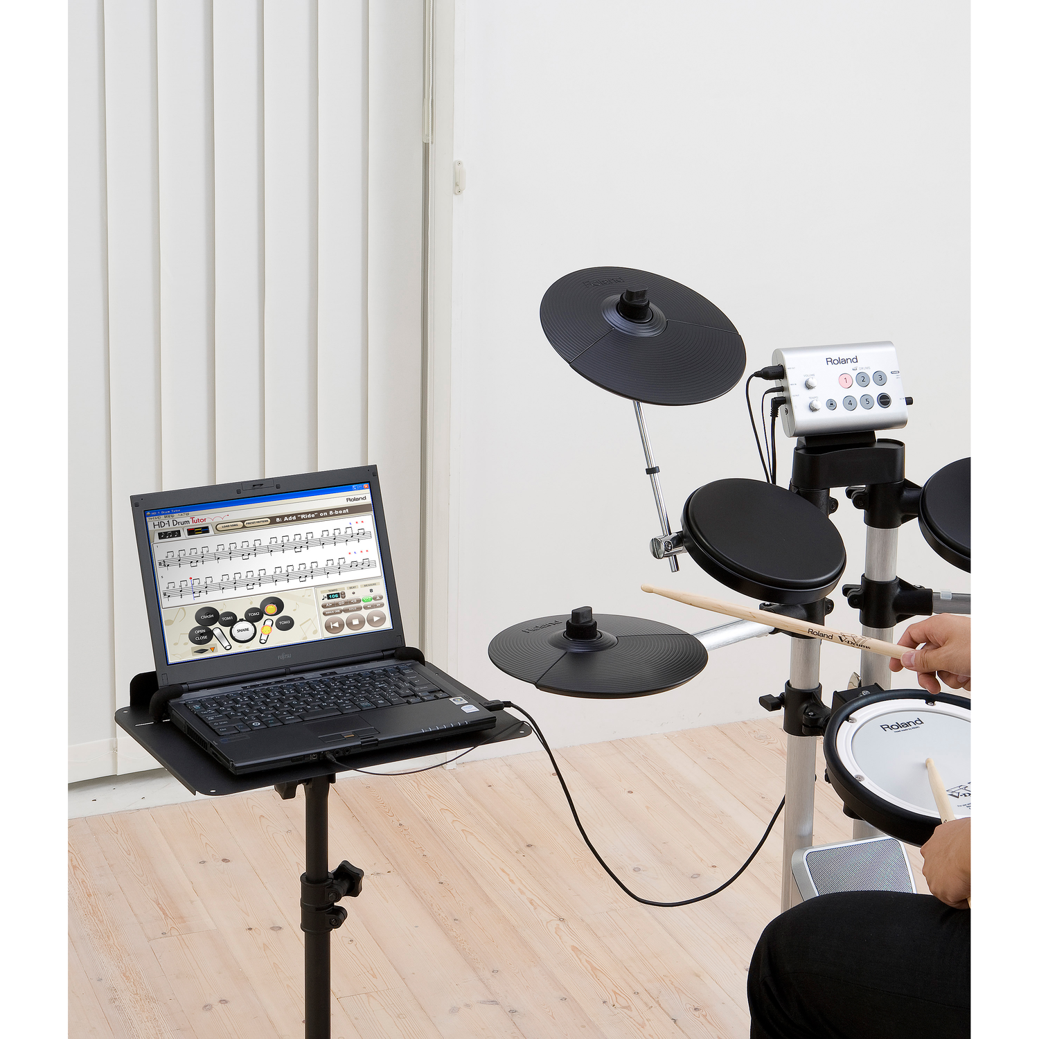 Roland Drum Percussion Instruction Roland DTHD1 Drum Tutor Software for VDrums Electronic Drums