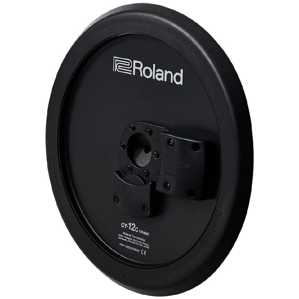 roland electronic cymbal pads black roland cy-12c 12 inch v-cymbal crash   