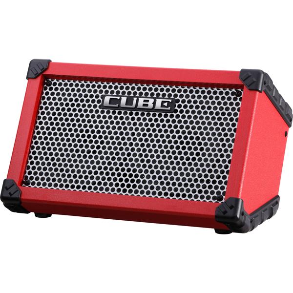 Roland Guitar Amplifiers Red Roland Cube Street Battery Powered Stereo Guitar Amplifier