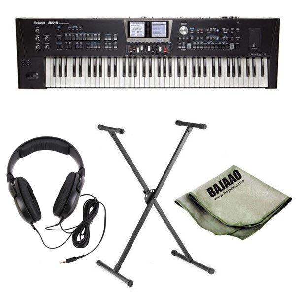 roland keyboard bundles roland bk-9 76-key professional arranger deluxe bundle