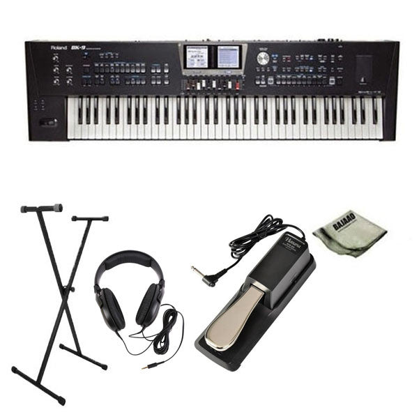 roland keyboard bundles roland bk-9 76-key professional arranger pro bundle