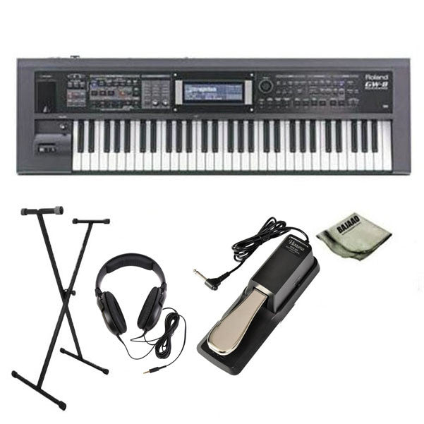 Roland Keyboard Bundles Roland GW8A Arranger Keyboard Workstation Pro Bundle