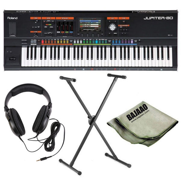 roland keyboard bundles roland jupiter-80 synthesizer deluxe bundle
