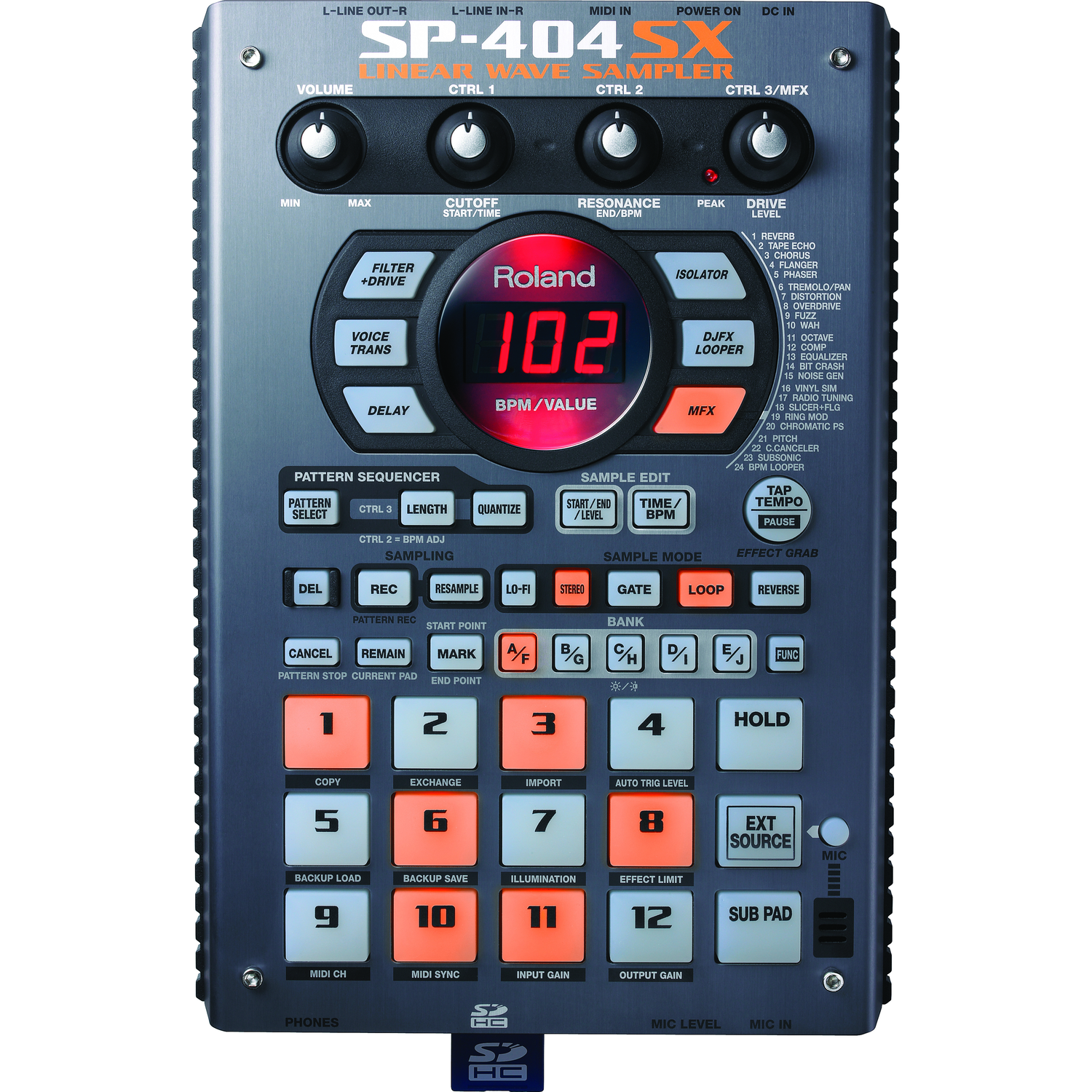 Roland Midi Interfaces Roland SP404SX Sampling Workstation