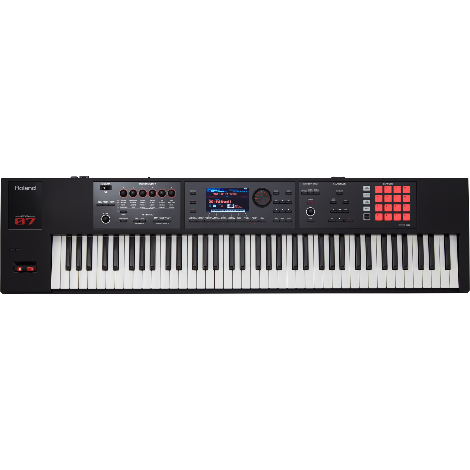 Roland Midi Keyboards Roland FA-07 76-Key Workstation MIDI Keyboard