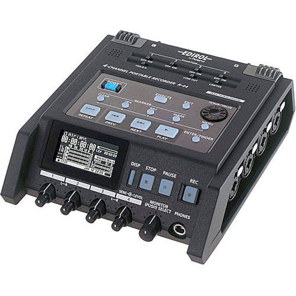 roland portable field recorders roland r-44 solid-state four-channel portable field recorder