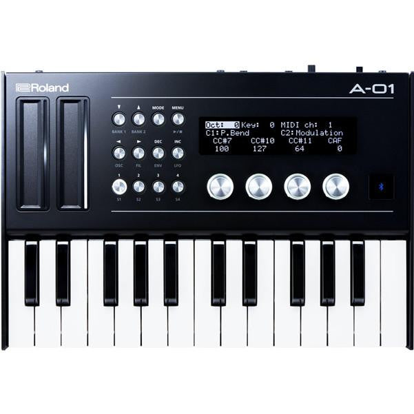 roland synthesizers roland a-01k compact midi bluetooth studio production controller and sequencer