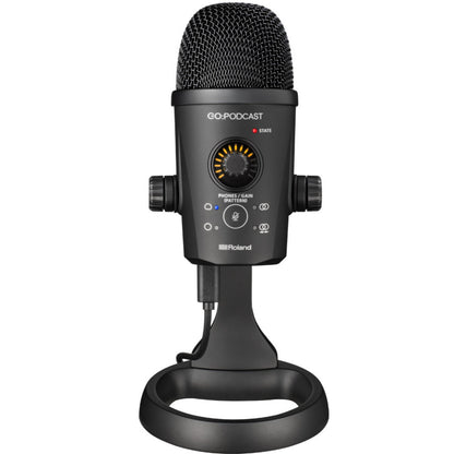 Roland USB Microphones Roland GO PODCAST Video Podcasting Studio USB Microphone for Smartphones