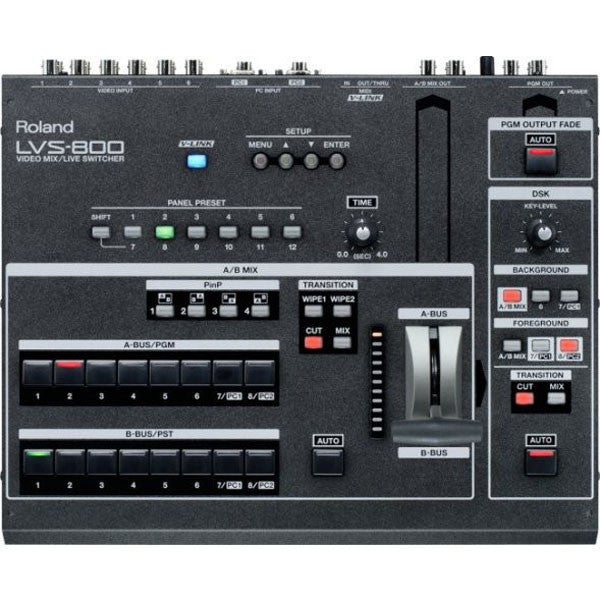 roland video mixers and switchers roland lvs-800 video mix/live switcher