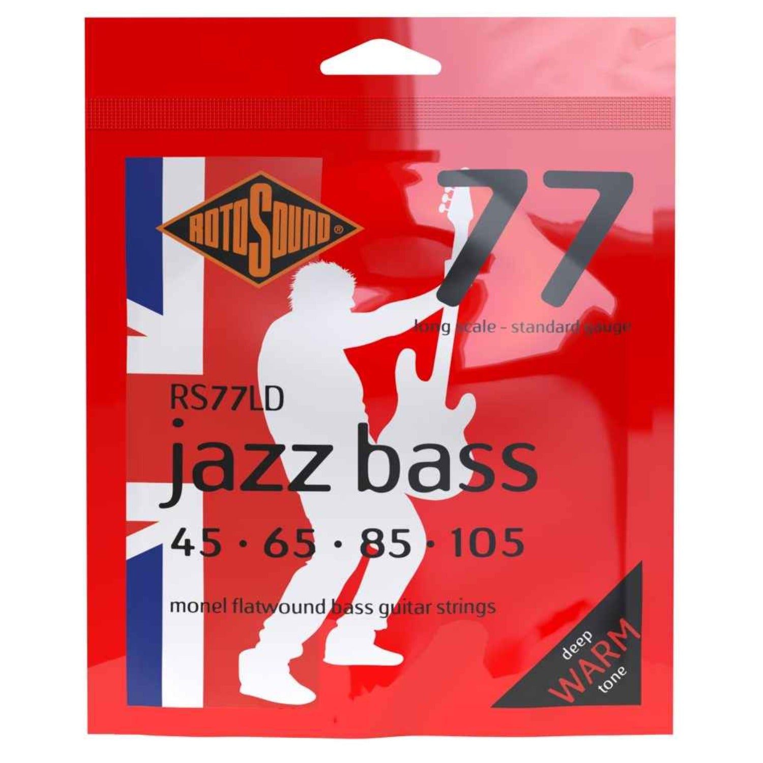 Rotosound Bass Guitar Strings 045-105 Rotosound RS77LD Jazz Bass 77 Standard Bass Guitar String
