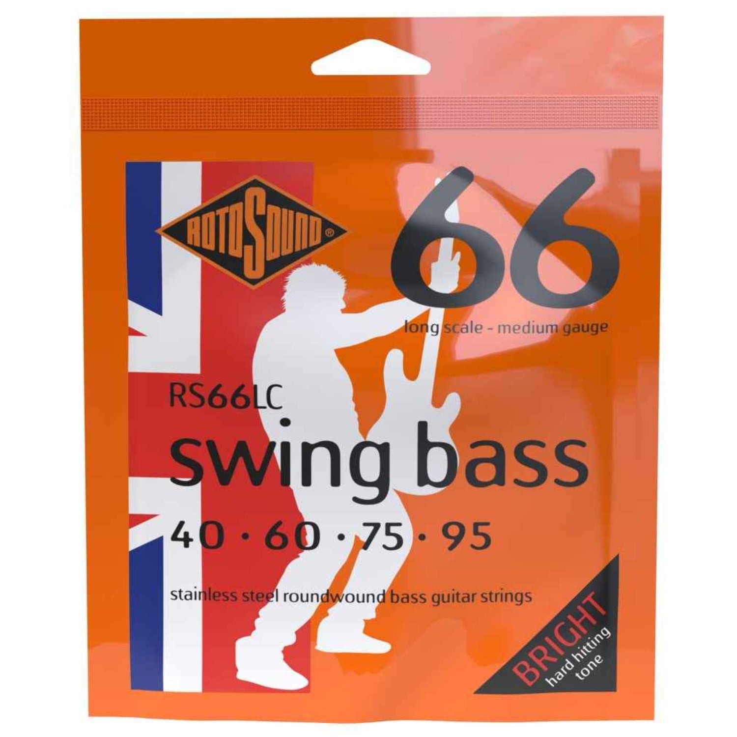 Rotosound Bass Guitar Strings Medium 040-095 Rotosound Swing Bass 66 Stainless Steel Bass Guitar String