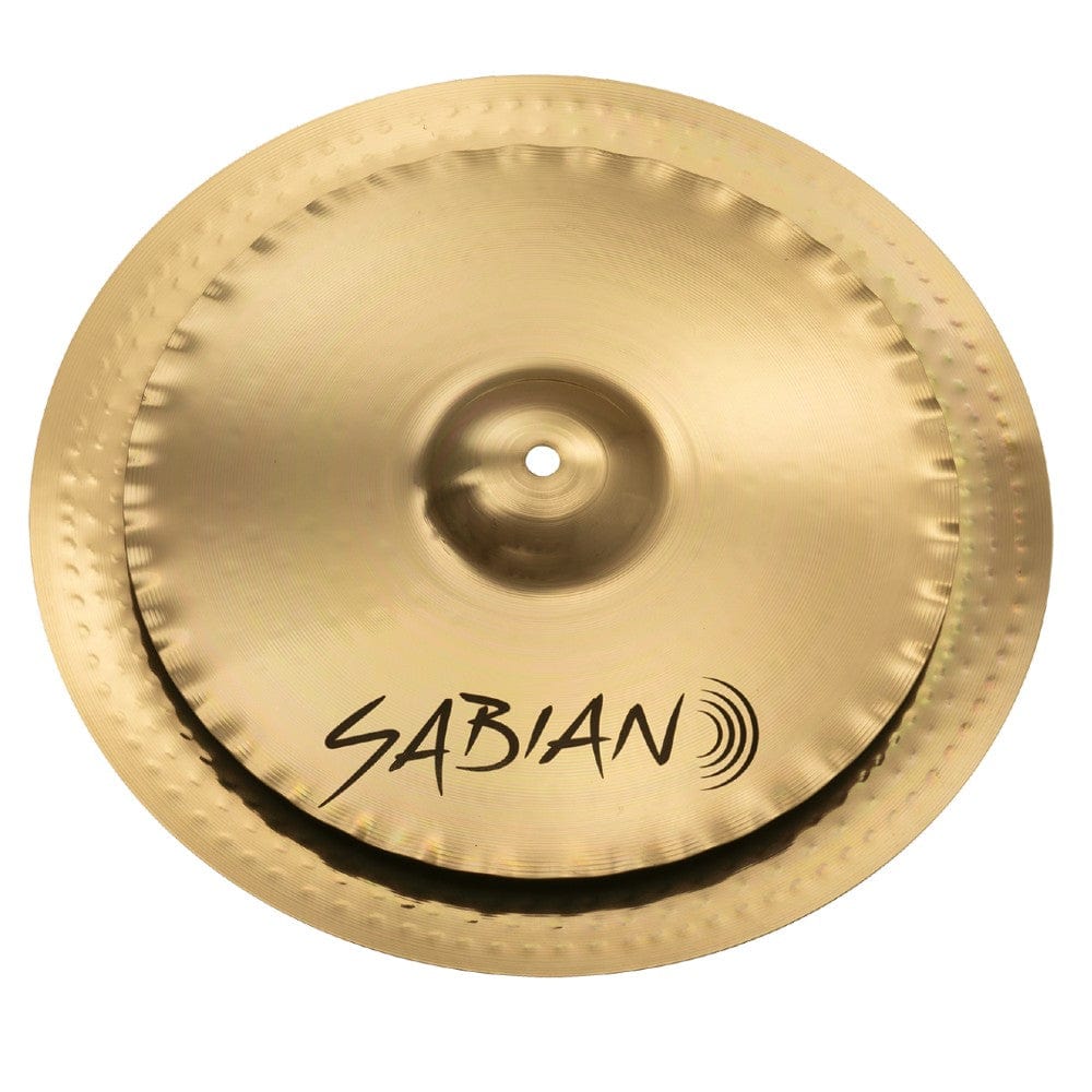 sabian china cymbals sabian xsrfsxb fast stax 13inch x-celerator stack with 16inch china cymbal