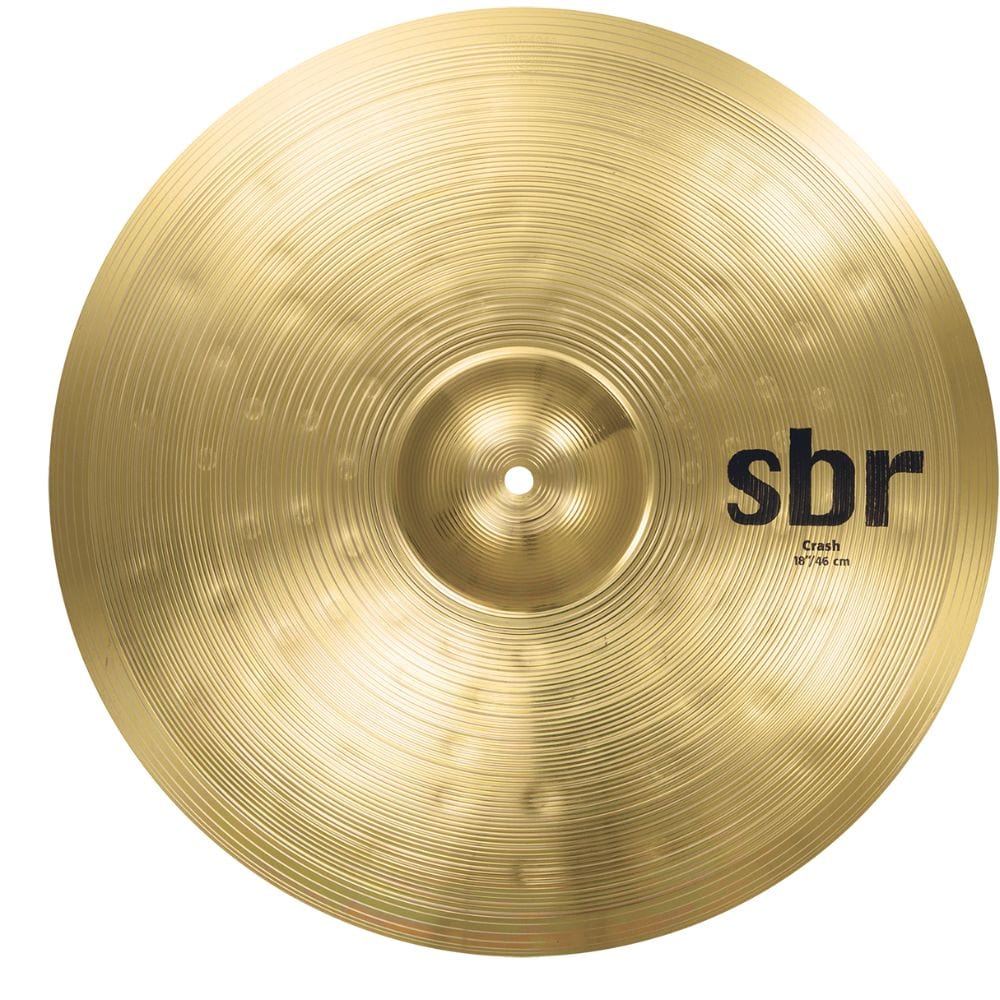 sabian crash cymbals 18 inch sabian 18" sbr thin crash cymbal   