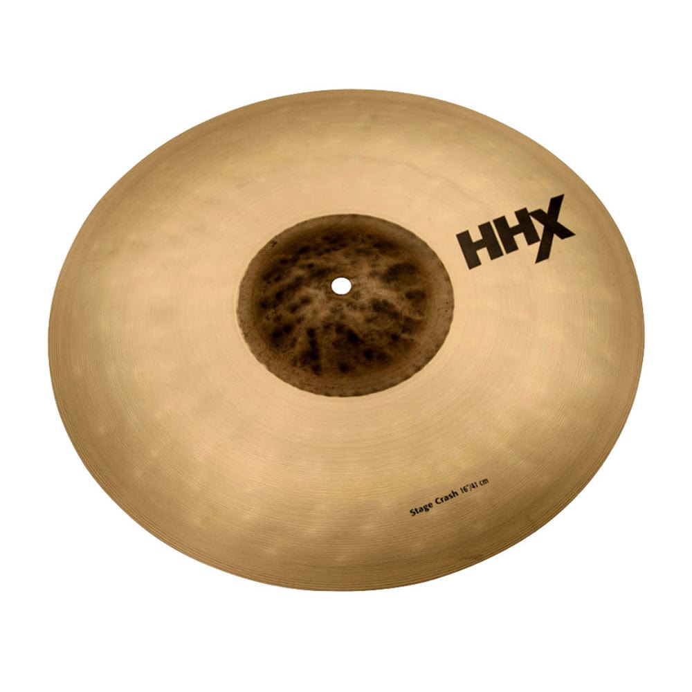 sabian crash cymbals sabian 11608xn hhx 16" medium stage crash cymbal