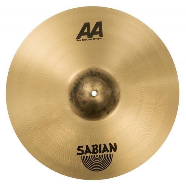 sabian crash cymbals sabian 18inch aa raw bell crash cymbal bronze