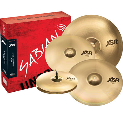sabian cymbal packs sabian xsr5005gb xsr performance cymbal set with free 18"