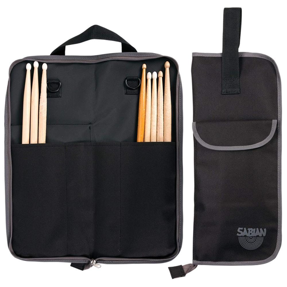 sabian drumstick bags and holders sabian exs1bg express stick bag (black & grey)