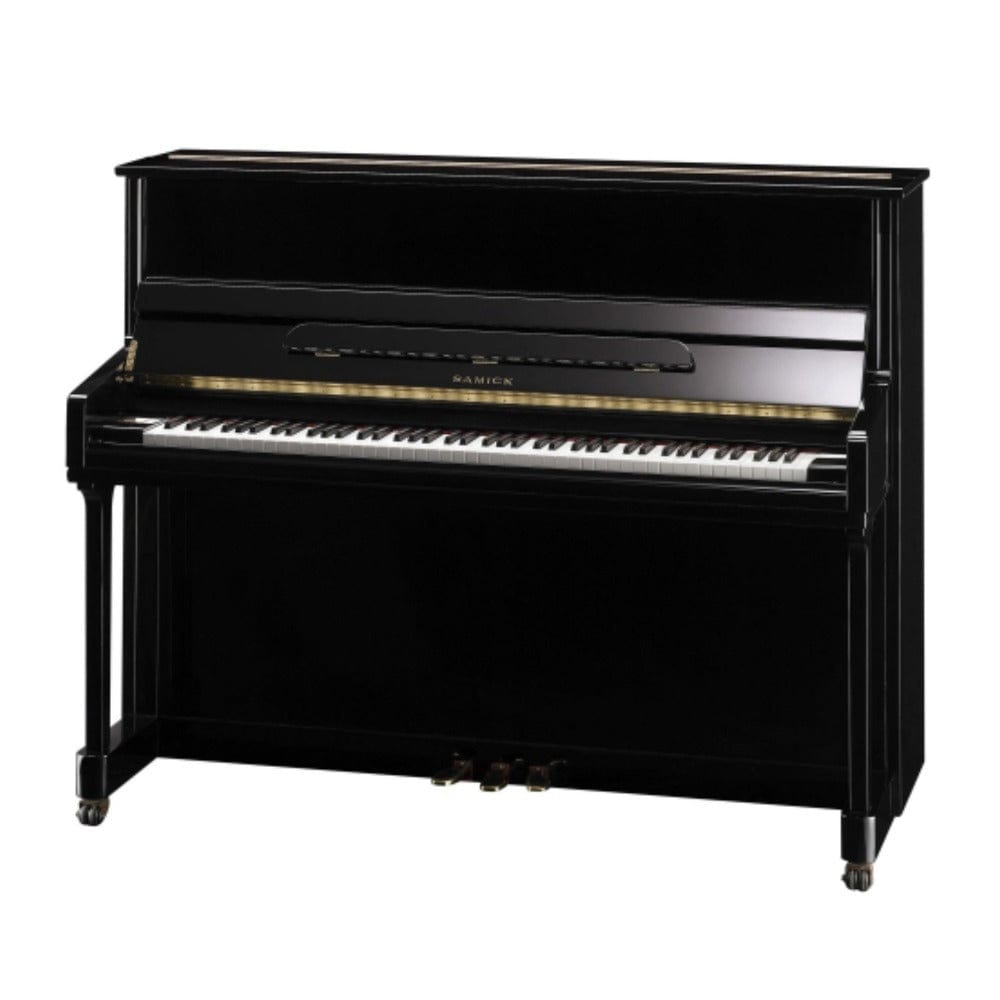 samick upright pianos ebony high polished samick js121m original js series upright piano   