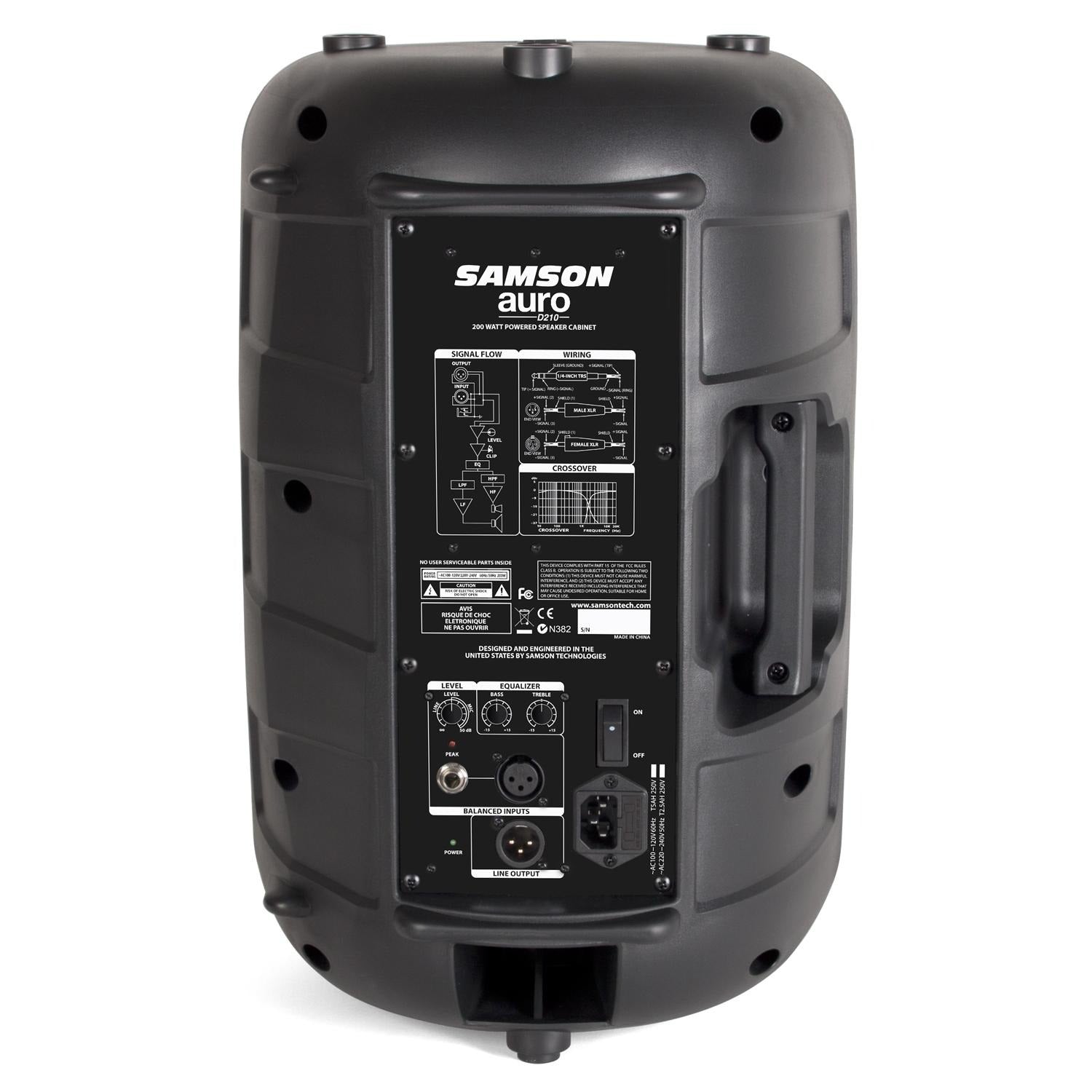 Samson Active PA Speakers Samson Auro D210 Active PA Speaker