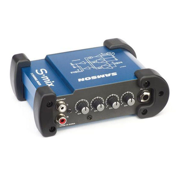 samson analog mixers samson s-mix 5-channel mini mixer