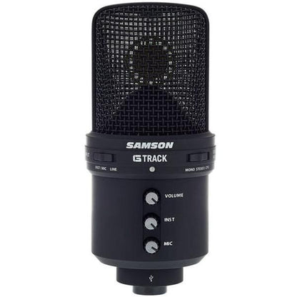 Samson Condenser Microphones Black Samson G-Track USB Condenser Microphone with Audio Interface