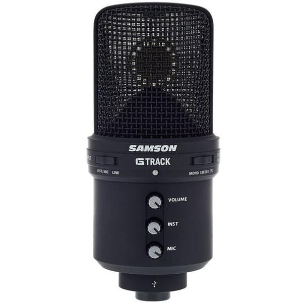 Samson Condenser Microphones Black Samson G-Track USB Condenser Microphone with Audio Interface