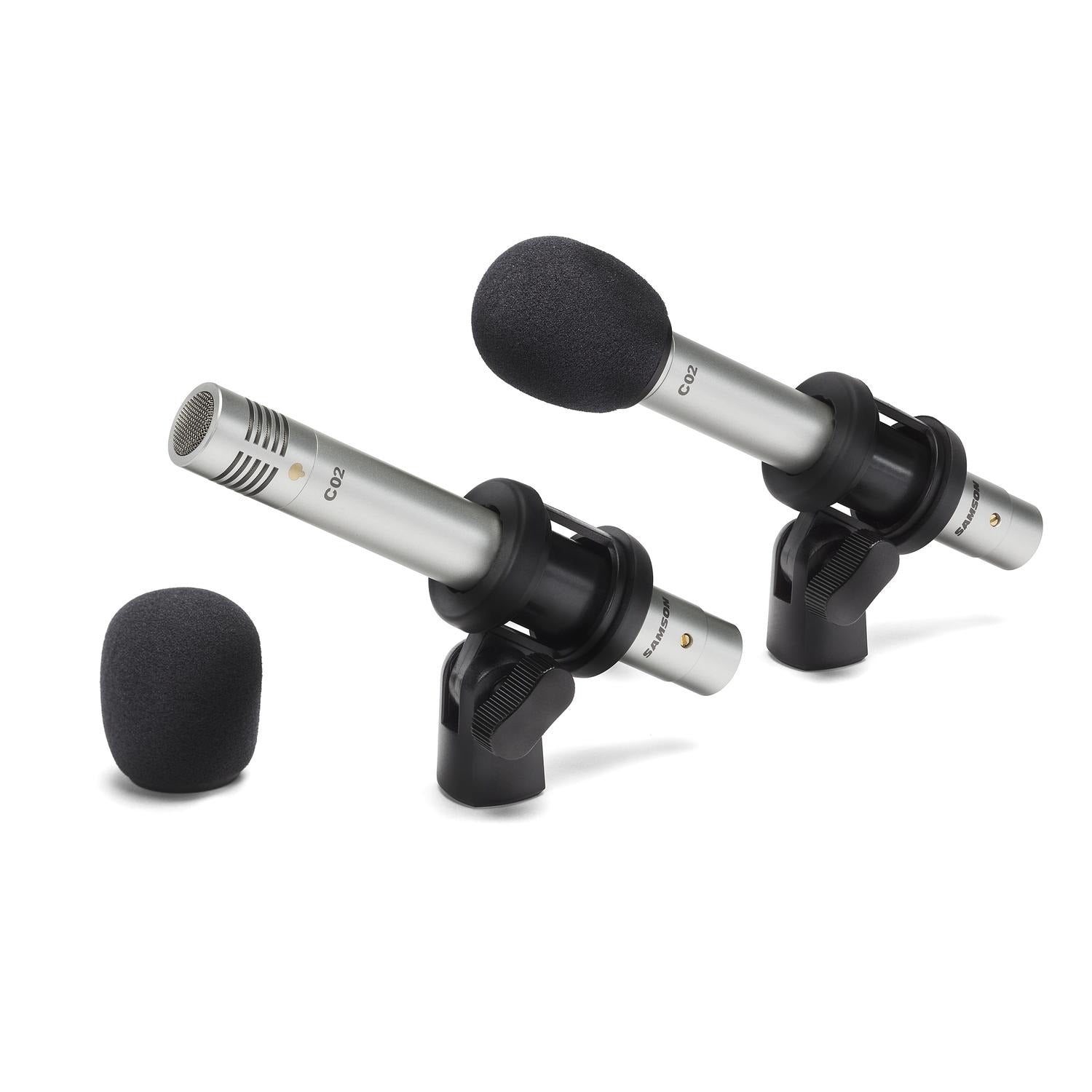 Samson Condenser Microphones Samson C02 Pencil Condenser Microphones - Pair 