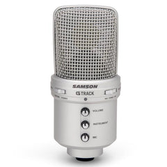 Samson Condenser Microphones Silver Samson G-Track USB Condenser Microphone with Audio Interface