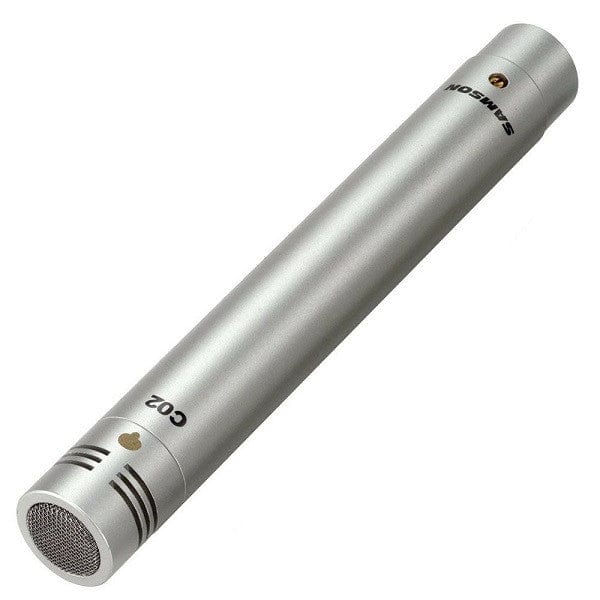 Samson C02 Stereo Pair Condenser Microphones - Cardioid, With Case & Shock Mounts