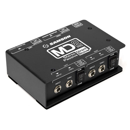 Samson D I Boxes Samson MD2 Pro Stereo Passive Direct Box