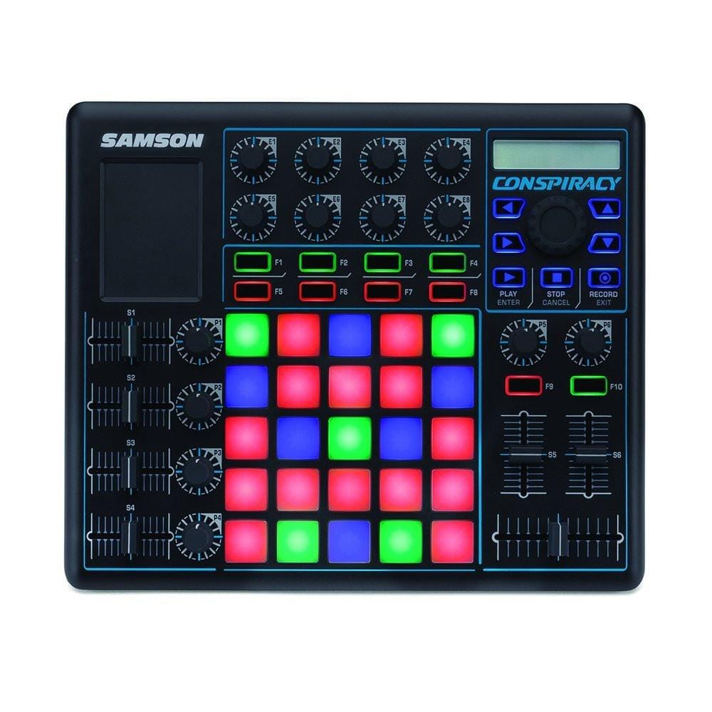 Samson DJ Controller Interfaces Samson Conspiracy MIDI Control Surface