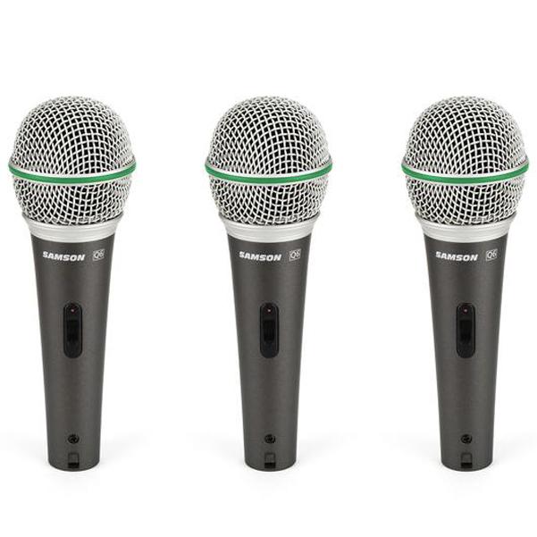samson dynamic microphones samson q6 dynamic microphone (3-pack)