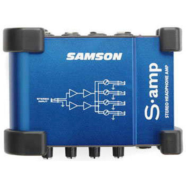 samson headphone amplifiers samson s - amp- 4 channel headphone amplifier