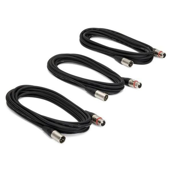 samson microphone cables samson mc18 - xlr microphone cable (3 pack) 5 metres
