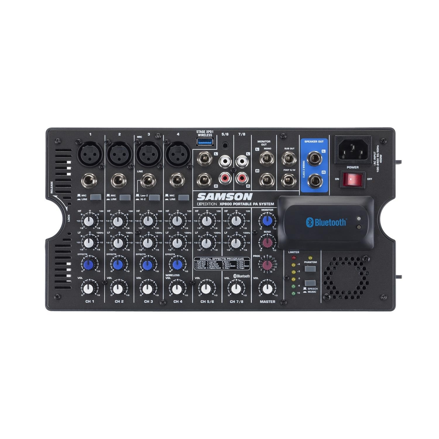 Samson Portable Pa Systems Samson Expedition XP800 Portable PA with Bluetooth