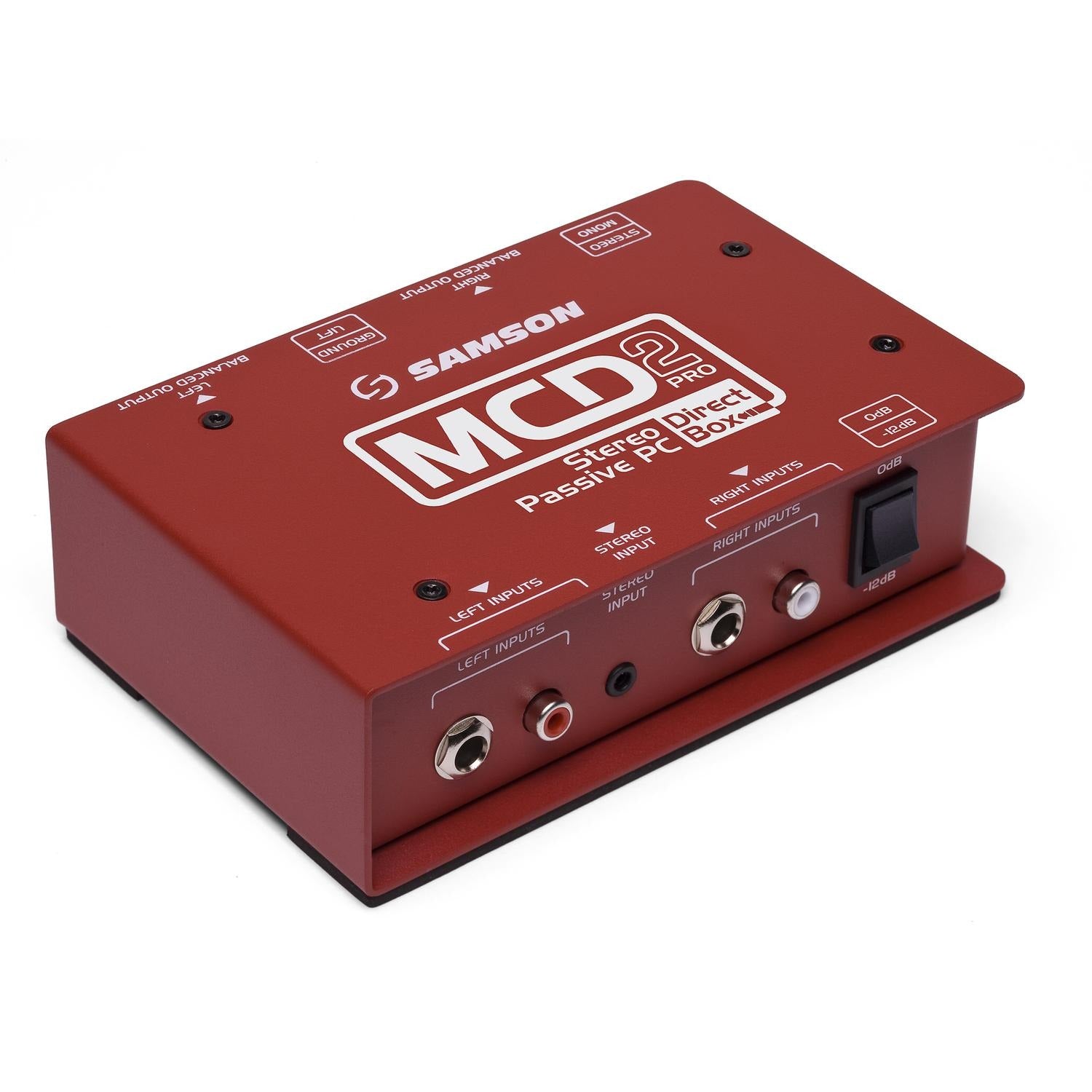 Samson Signal Direct Boxes Samson MCD2 Pro Stereo Passive PC Direct Box