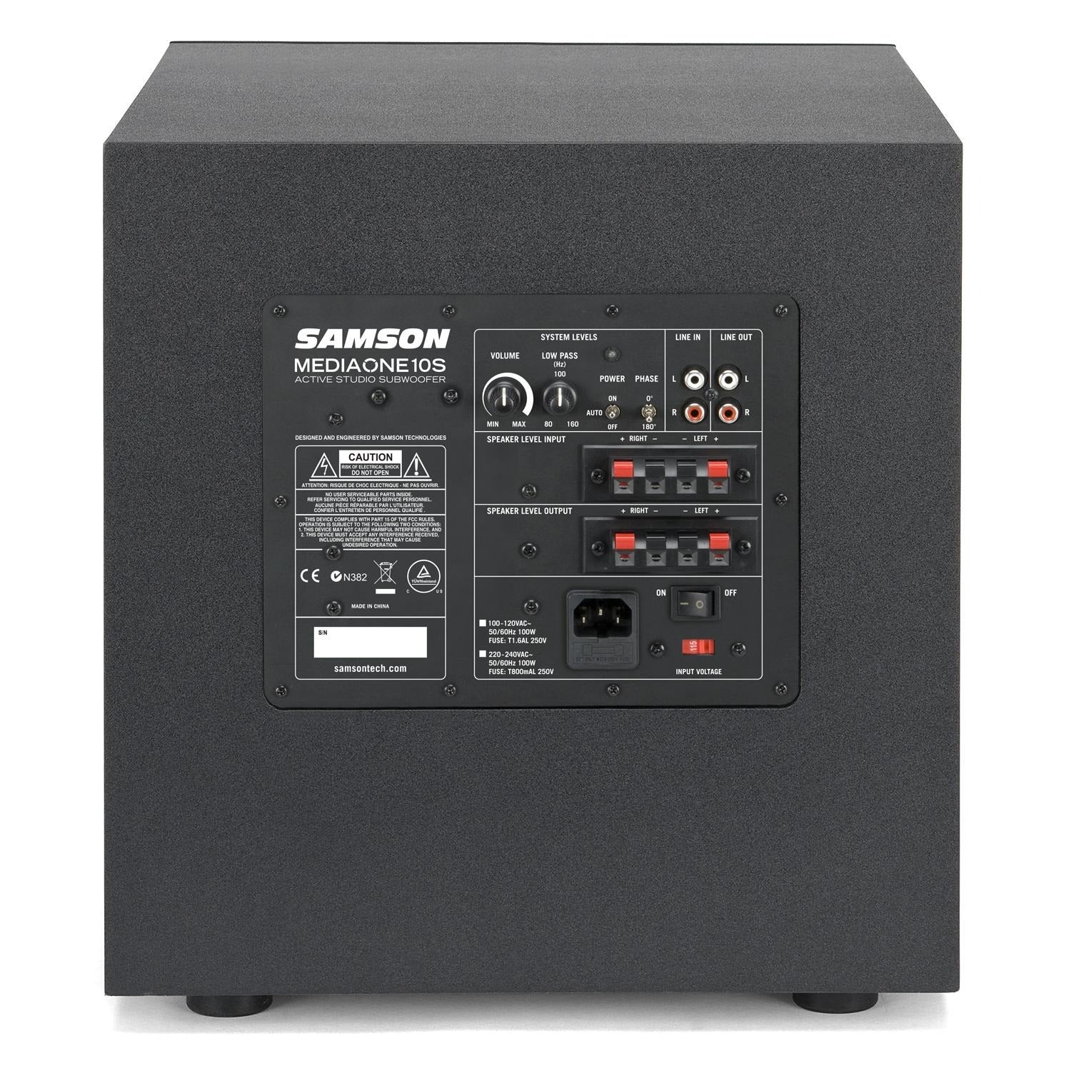 Samson Subwoofers Samson MediaOne 10S Active Studio Subwoofer