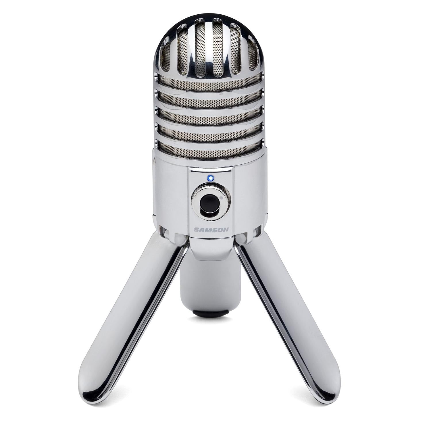 Samson Usb Microphones 157214 Samson Meteor Mic - USB Studio Microphone - Brushed Nickel - Open Box B Stock