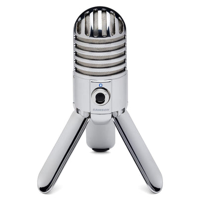 Samson Usb Microphones 157214 Samson Meteor Mic - USB Studio Microphone - Brushed Nickel - Open Box B Stock