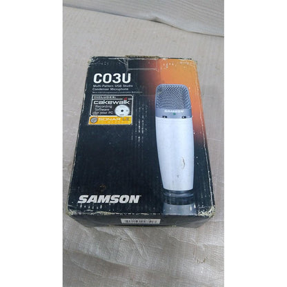 samson usb microphones samson c03u multi-pattern usb microphone - open box b stock 