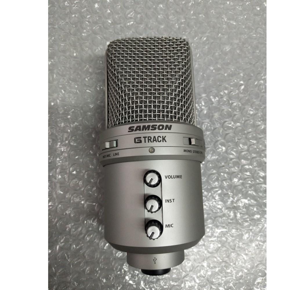 samson usb microphones samson g-track - usb condenser microphone - open box b stock