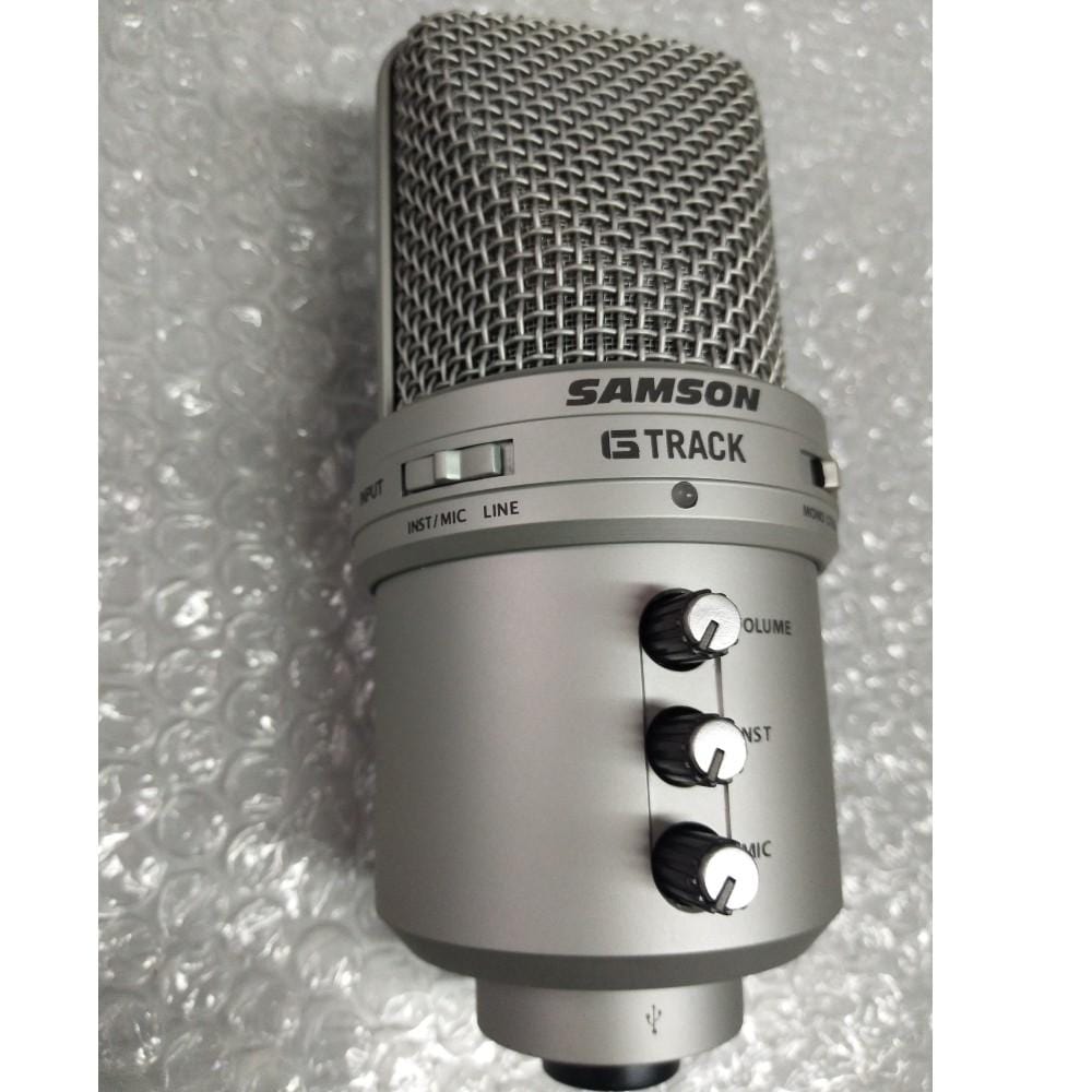 samson usb microphones samson g-track - usb condenser microphone - open box b stock