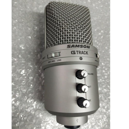 samson usb microphones samson g-track - usb condenser microphone - open box b stock