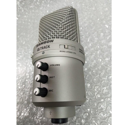 samson usb microphones samson g-track - usb condenser microphone - open box b stock
