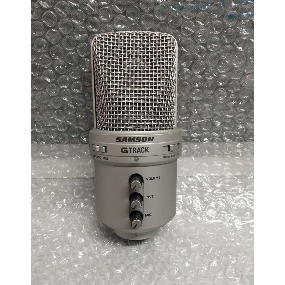 samson usb microphones samson g-track - usb condenser microphone - open box b stock