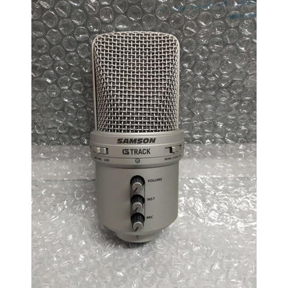 samson usb microphones samson g-track - usb condenser microphone - open box b stock