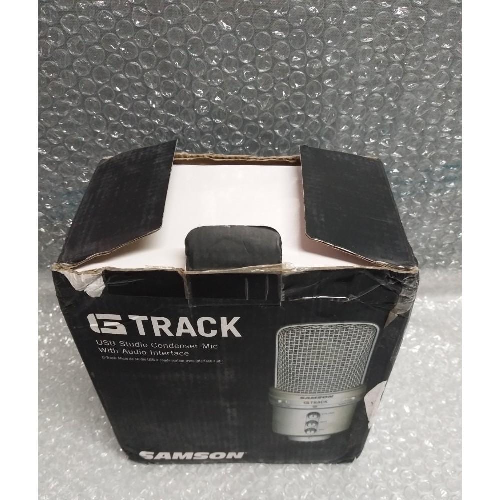 samson usb microphones samson g-track - usb condenser microphone - open box b stock